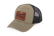 Gorra Rough Country | Malla Negra | Parche Rough Country | Café/Piel - Richardson 112