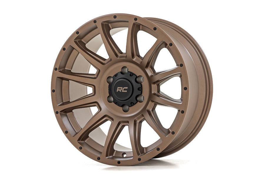Rough Country 90 Serie Rin | Una Pieza | Bronce | 20x9 | 6x5.5 | -12mm