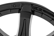 Rough Country 81 Serie Rin | Una Pieza | Negro Semi Brillante | 20x9 | 6x5.5 | 0mm