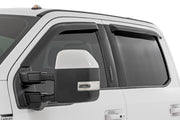 Deflectores de Ventana Lateral | Tape On Rain Guard | Ford F-150/Lightning/F-250/F-350/Raptor (15-26)
