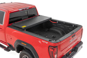 Cubierta de Caja Rígida de Perfil Bajo | 6'9" Bed | Rail Caps | Chevy/GMC 2500HD/3500HD (20-26)