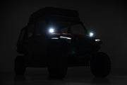 Kit de Luces LED | Montaje Delantero | 2" Negro Pair | Blanco DRL | Polaris XPEDITION XP 5