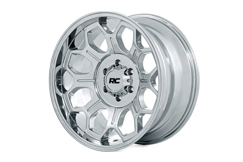 Rough Country 77 Serie Rin | Una Pieza | Cromado | 22x12 | 8x170 | -44mm