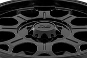 Rough Country 77 Serie Rin | Una Pieza | Negro Semi Brillante | 20x9 | 6x135 | 0mm