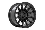 Rough Country 90 Serie Rin | Una Pieza | Negro Brillante | 18x9 | 6x5.5 | 0mm