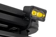 3x1.75 Inch Serie Negro | Amarillo | LED Slim Aux | SAE Fog | Pair