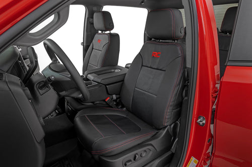 Fundas de Asiento de Piel | FR Individual | RR 60/40 | Chevy/GMC Sierra 1500 (19-26)/Silverado 1500 (19-26)