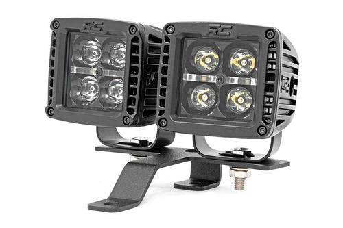 Kit de Luces LED | Quad | Montaje en Cowl | 2" Negro | Ámbar DRL | Jeep Gladiator JT/Wrangler JL (18-26)