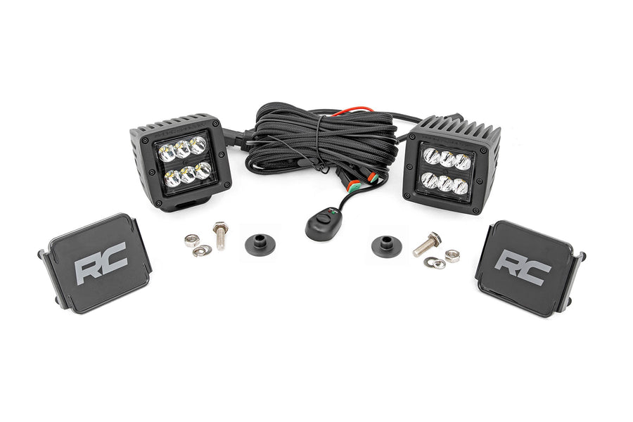 Kit de Luces LED | Montaje tipo Ditch | 2" Negro Pair | Spot Pattern | Ford Bronco (21-26)