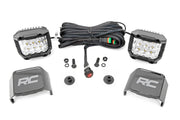 Kit de Luces LED | Montaje tipo Ditch | 2" Cromado Pair | Ancho | Ford Bronco 4WD (21-26)