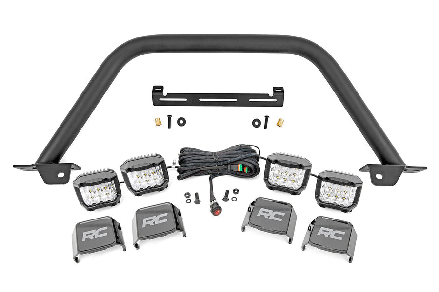 Barra Safari | 3" OSRAM (Quad) | Ancho | OE Modular Acero | Ford Bronco (21-26)