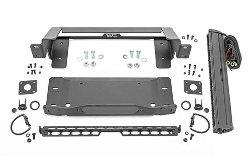 Montaje Alto de Malacate | Todos los Modelos | 20 Inch Negro Single Row LED | Ford Bronco (21-26)