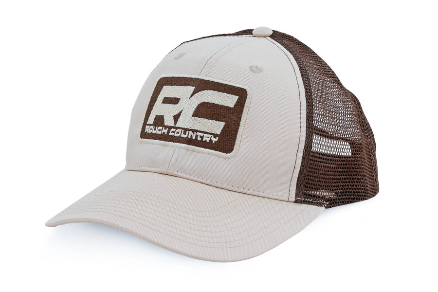 Gorra Rough Country | Malla Café | Parche Rough Country | Khaki -MC6901