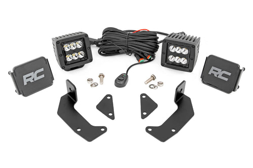 Kit de Luces LED | Montaje en Jaula | 2" Negro Pair | CFMOTO UFORCE 1000