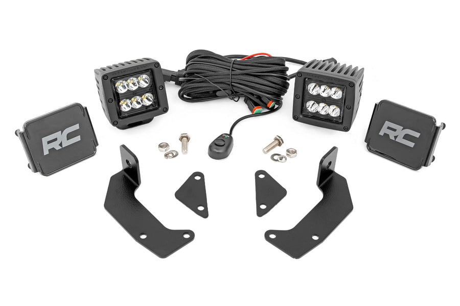 Kit de Luces LED | Montaje en Jaula | 2" Negro Pair | CFMOTO UFORCE 1000