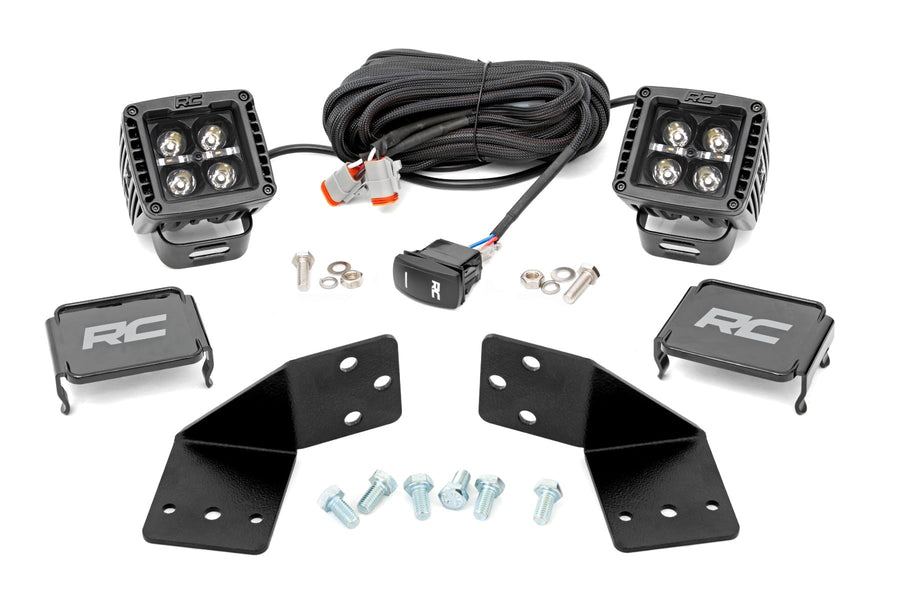 Kit de Luces LED | Montaje Trasero | 2" Negro Pair | Ámbar DRL | CFMOTO UFORCE 1000