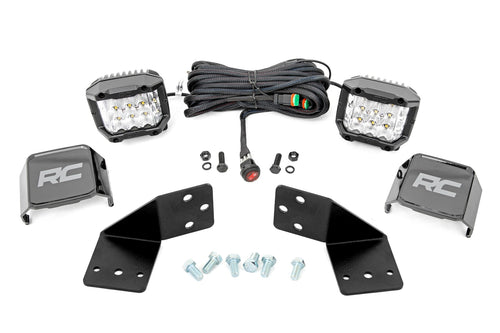 Kit de Luces LED | Montaje Trasero | 3" Cromado Pair | Ángulo Amplio | CFMOTO UFORCE 1000