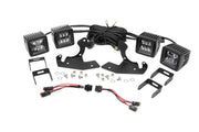 Kit de Luces LED | Montaje para Faros de Niebla | Dual 2" Negro Pairs | Chevy Silverado 1500/2500HD/3500HD 2WD/4WD