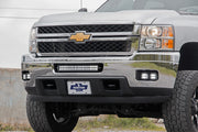 Kit de Luces LED | Montaje para Faros de Niebla | Dual 2" Negro Pair | Chevy Silverado 2500 HD/3500 HD (11-14)