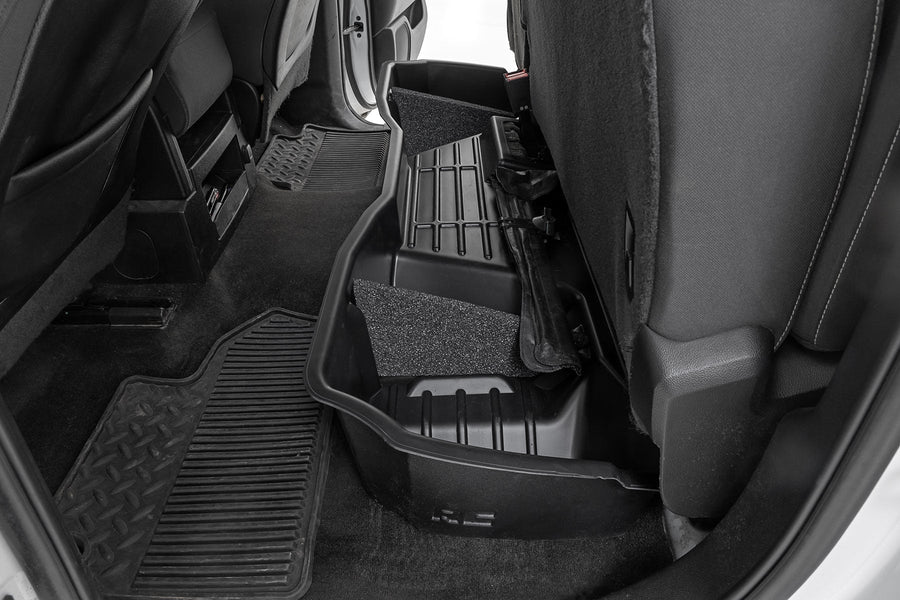 Almacenamiento Bajo Asiento | Cabina Doble | Chevy/GMC 1500/2500HD/3500HD 2WD/4WD