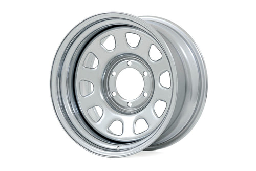 Rin de Acero | Cromado | 15x8 | 5x5.5 | 4.25 Bore | -19mm