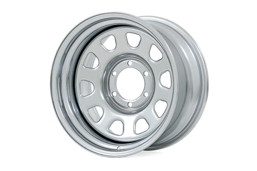 Rin de Acero | Cromado | 15x8 | 5x4.5 | 3.30 Bore | -19