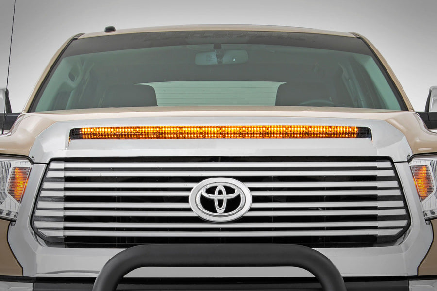 Kit de Luces LED | Hood Bulge | 40" Blanco/Amber Strip | Toyota Tundra (14-21)