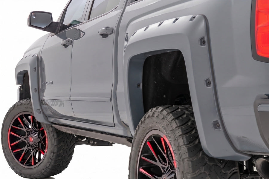 Guardabarros Pocket | 6'7" & 8' Bed | G1C Overcast | Chevy Silverado 1500 (14-18)/2500HD