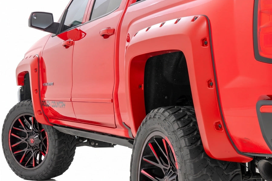 Guardabarros Pocket | 5'9" Bed | G7C Rojo Hot | Chevy Silverado 1500 (14-18 & Classic)