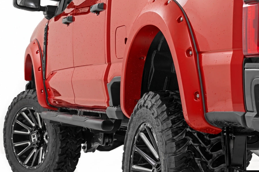 Guardabarros Pocket | PQ Race Rojo | Ford F-250/F-350 Super Duty (23-26)