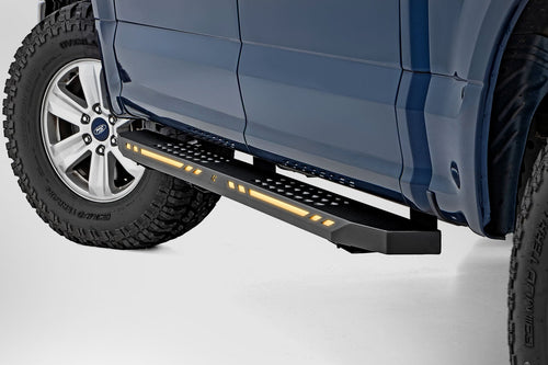 AC2 Estribos | Ámbar/Blanco | Cabina Crew | Ford F-150/Lightning/F-250/F-350/Raptor (15-26)