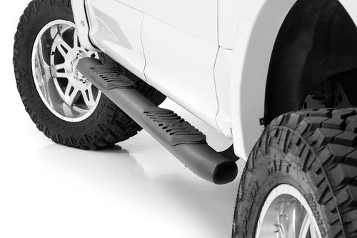 Estribo Tubular Ovalado | Cabina Crew | Negro | Ford F-150/Lightning/F-250/F-350/Raptor (15-26)