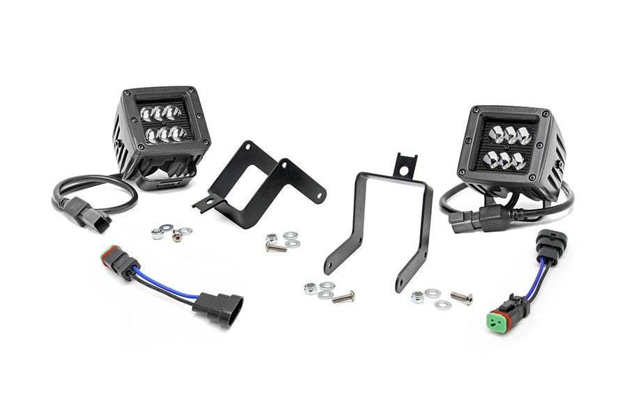 Kit de Luces LED | Montaje para Faros de Niebla | 2" Negro Pair | Ford F-250/F-350 Super Duty (11-16)