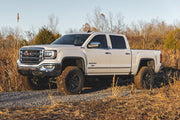 7 Inch Stamped Acero Brazo de Control Inferior Kit de Elevación | Brazo de Control Superior Forjado | Soporte | N3 Struts | Chevy/GMC 1500 (16-18)