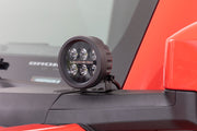 Par de Luces LED Redondas Serie Negro | 3.5 Inch | Ámbar DRL