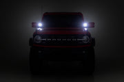 Kit de Luces LED | Montaje tipo Ditch | 3.5" Negro Redondo Pair | Ámbar DRL | Ford Bronco (21-26)