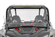 30" Montaje para Barra de una Fila | Delantero | Serie Negro | Blanco DRL | Polaris RZR Turbo R