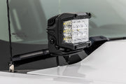 Kit de Luces LED tipo Ditch | 2in Negro Pair | Flood | Chevy/GMC 1500 (14-18 & Classic)