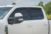 Deflectores de Ventana Lateral | Tape On Rain Guard | Ford F-150/Lightning/F-250/F-350/Raptor (15-26)