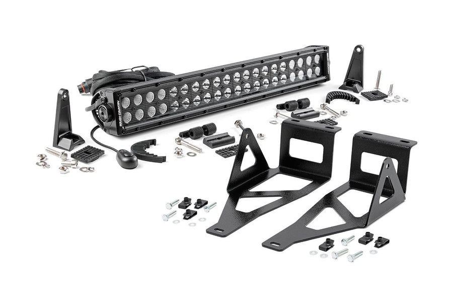 Kit de Luces LED | Montaje de Defensa | 20" Negro Dual Row | Ford F-250/F-350 Super Duty (05-07)