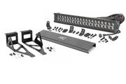Kit de Luces LED | Montaje de Defensa | 20" Negro Dual Row | Ámbar DRL | Ford F-250/F-350 Super Duty (05-07)