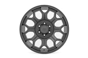 Rough Country 77 Serie Rin | Una Pieza | Gris Gunmetal | 20x10 | 6x135 | -25mm
