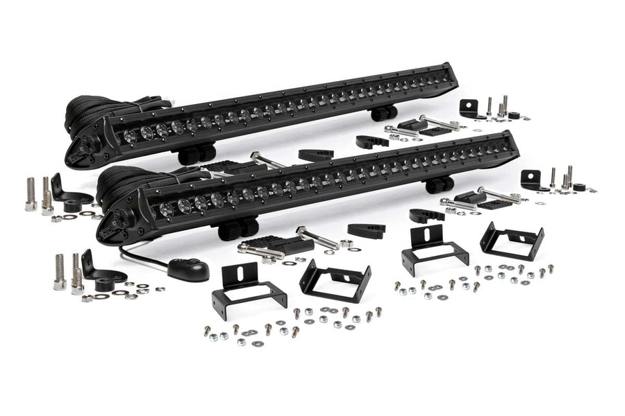 Kit de Luces LED | Montaje en Parrilla | 30" Negro Single Row Pair | Ford F-250/F-350 Super Duty (11-16)