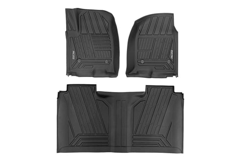 Tapetes Flex-Fit | Delantero y Trasero | FR Individual | Crew | Chevy/GMC 1500/2500HD/3500HD (19-26)