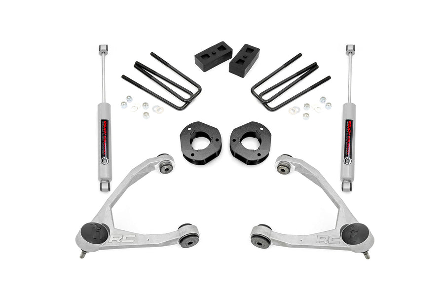 Kit de Elevación de 3.5 Pulgadas | Brazo de Control Superior Forjado | Acero Fundido | Chevy/GMC 1500 (07-16)