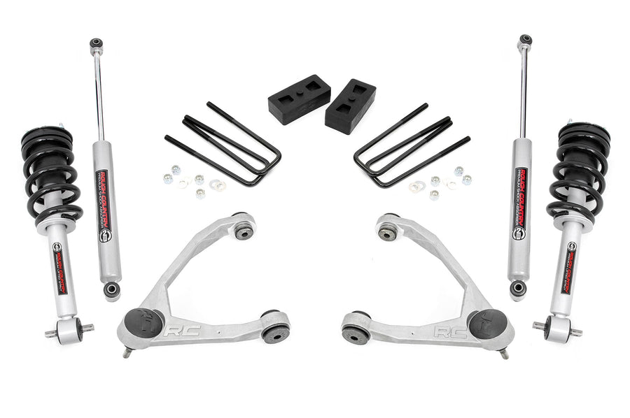 Kit de Elevación de 3.5 Pulgadas | Acero Fundido | N3 Strut | Chevy/GMC 1500 (07-13)