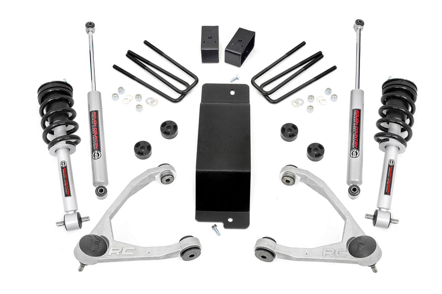 Kit de Elevación de 3.5 Pulgadas | Brazo de Control Superior Forjado | N3 Strut | Chevy/GMC 1500 (14-16)
