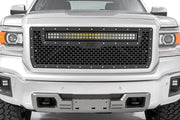 Parrilla de Malla | 30" Dual Row LED | Negro | Blanco DRL | GMC Sierra 1500 (14-15)