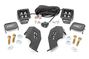 Kit de Luces LED | Montaje en Jaula | 2" Negro Pair | Blanco DRL | Honda Talon 1000