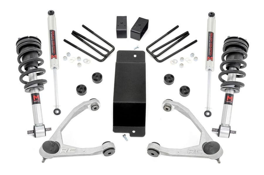 Kit de Elevación de 3.5 Pulgadas | Brazo de Control Superior | M1 Struts | Chevy/GMC 1500 (07-13)